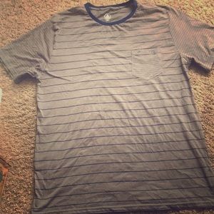 Volcom grey and blue shirt